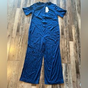 Universal Standard NWT Short Sleeve Jumpsuit in Blue Pansy Size 2XS or 6-8